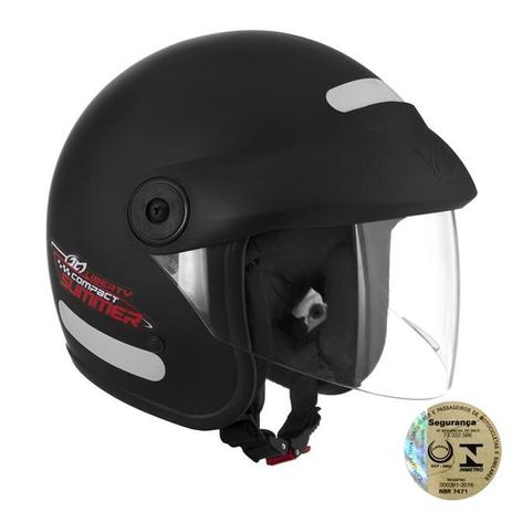 Capacete Aberto Liberty Compact Summer Preto Fosco Pro Tork - Capacetes de  Moto - Magazine Luiza