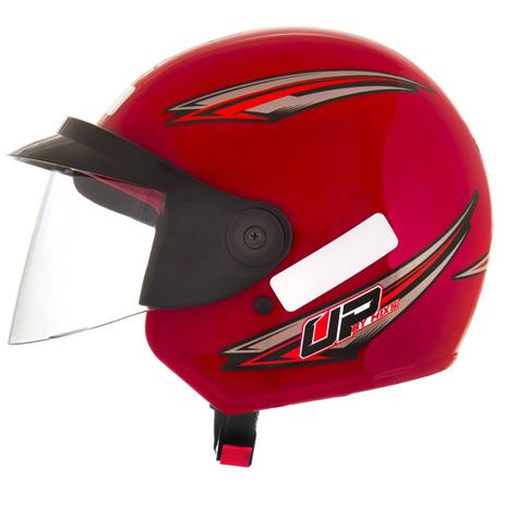 Capacete Aberto Mixs Up 60 Engate Rápido Vermelho Menor preço em Capacete Aberto Mixs Up 60 Engate Rápido Vermelho