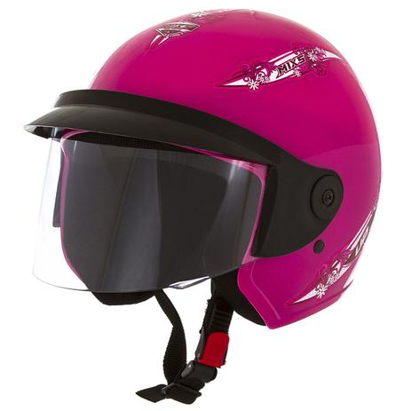 Capacete Aberto Mixs Up For Girls 58 Engate Rápido Rosa Menor preço em Capacete Aberto Mixs Up For Girls 58 Engate Rápido Rosa