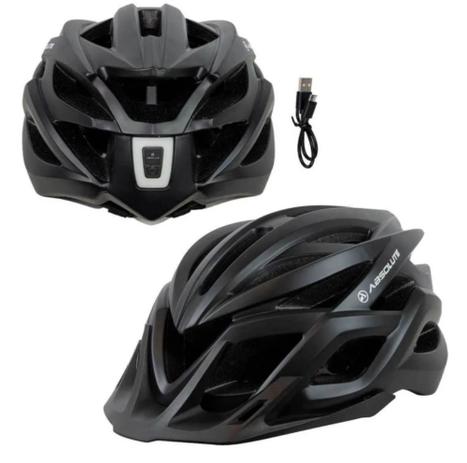 Capacete Absolute bike wild flash com led recarregável Menor preço em Capacete Absolute bike wild flash com led recarregável