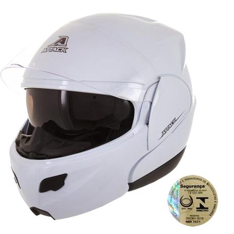 Capacete Articulado Attack Solid Branco Pro Tork é ruim? Capacete Articulado Attack Solid Branco Pro Tork é boa?