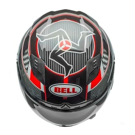 capacete BELL QUALIFIER DLX MIPS ISLE OF MAN BLACK RED - BELL HELMETS -  Capacetes de Moto - Magazine Luiza