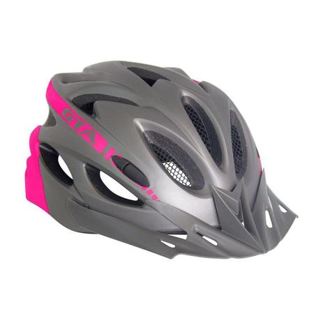 Capacete Bike MTB Com Led e Regulagem NX GTA Cinza Rosa - Ciclismo -  Magazine Luiza