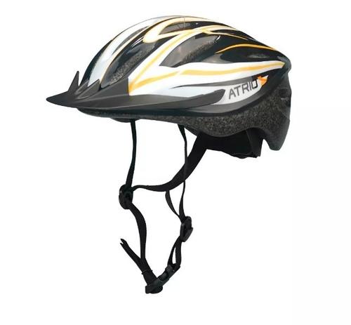Capacete Bike Preto Branco Amarelo Para Ciclismo Bi036 Tam G - Atrio é boa?