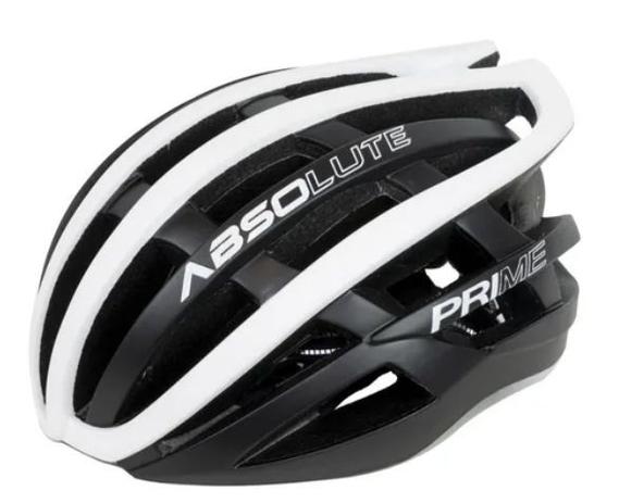 Capacete ciclismo absolute prime preto e branco g - Ciclismo - Magazine  Luiza