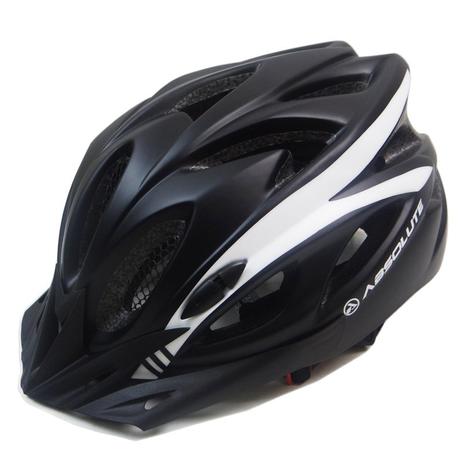 Capacete Ciclismo Absolute WT012 com Pisca Preto Menor preço em Capacete Ciclismo Absolute WT012 com Pisca Preto