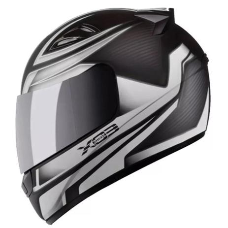 Capacete Ebf E0X Frost Preto e Prata - Capacetes de Moto - Magazine Luiza