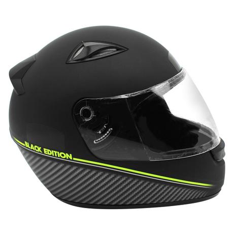Capacete Ebf New Spark Black Edition Preto Fosco e Verde Menor preço em Capacete Ebf New Spark Black Edition Preto Fosco e Verde