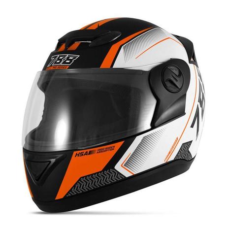 Capacete g6 pro series branco/laranja 58 - Pro tork Menor preço em Capacete g6 pro series branco/laranja 58 - Pro tork