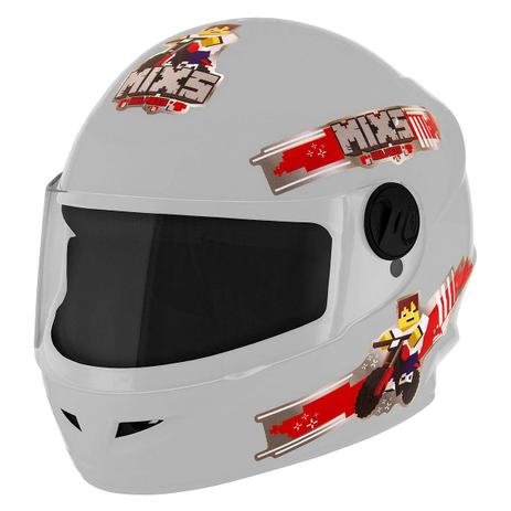 Capacete Infantil Mixs Start Blocks Fechado 54 Branco Menor preço em Capacete Infantil Mixs Start Blocks Fechado 54 Branco