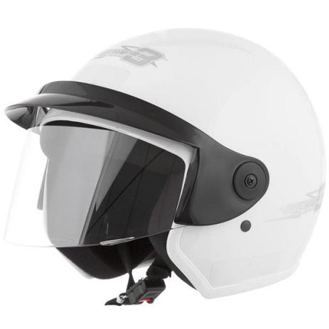 Capacete Moto Aberto Liberty Three 58 Branco - Pro Tork Menor preço em Capacete Moto Aberto Liberty Three 58 Branco - Pro Tork