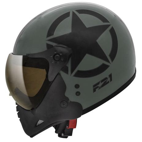 Capacete Moto Peels F-21 Us Army Verde Militar Preto Fosco Com Duas Viseiras Menor preço em Capacete Moto Peels F-21 Us Army Verde Militar Preto Fosco Com Duas Viseiras