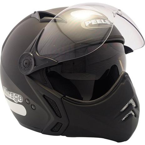 Capacete Moto Peels Mirage New Classic Preto Fosco Com Óculos Solar Menor preço em Capacete Moto Peels Mirage New Classic Preto Fosco Com Óculos Solar