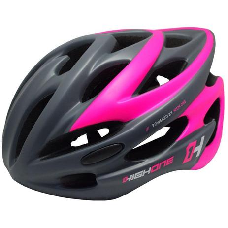 Capacete Mtb Volcano High One C/luz Cinza/Rosa - Ciclismo - Magazine Luiza