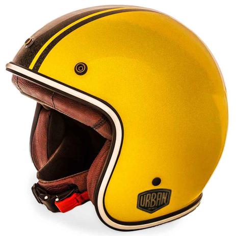 Capacete Old School Flake Amarelo - Versare anos dourados Menor preço em Capacete Old School Flake Amarelo - Versare anos dourados