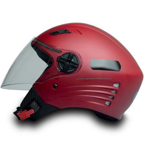 Capacete P Moto Aberto Vermelho Fosco 56 C Viseira Cromada - FW3 - Capacetes  de Moto - Magazine Luiza