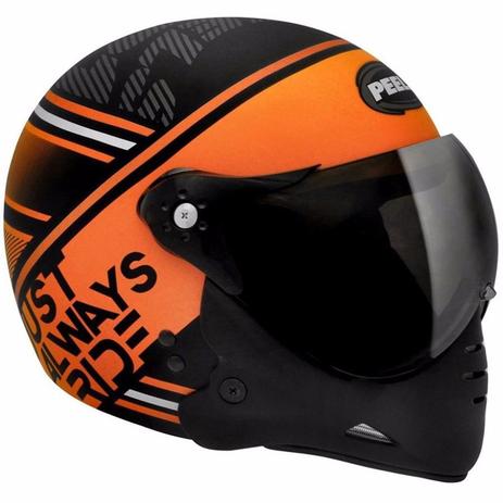 Capacete Peels Aviador F-21 Just Preto Laranja Tamanho 58 é ruim? Capacete Peels Aviador F-21 Just Preto Laranja Tamanho 58 é boa?