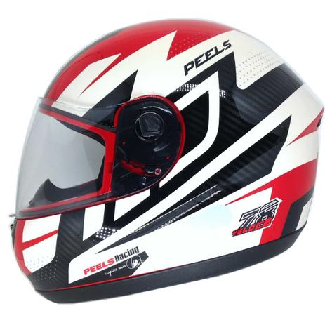 Capacete peels spike veloce vermelho/branco Menor preço em Capacete peels spike veloce vermelho/branco