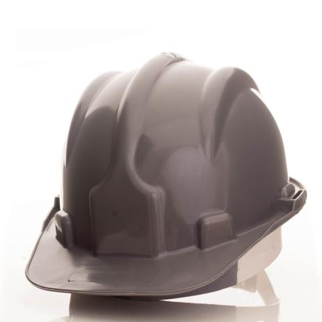 Capacete segurança aba frontal plastcor cinza Menor preço em Capacete segurança aba frontal plastcor cinza