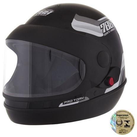 Capacete Sport Moto 788 Preto E Branco Pro Tork é ruim? Capacete Sport Moto 788 Preto E Branco Pro Tork é boa?