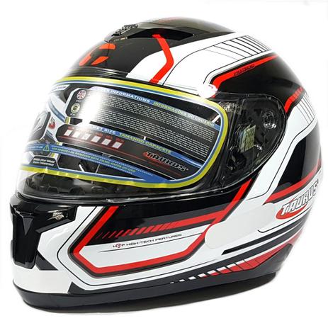 Menor preço em Capacete Taurus Vintage Tech Preto/vermelho Tamanho 57