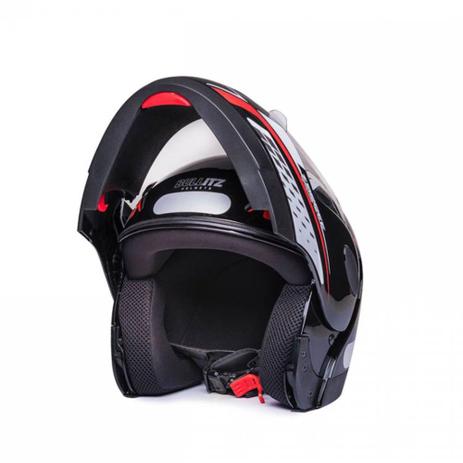 Capacete Zarref V4 Grafic Preto e Vermelho - Taurus Menor preço em Capacete Zarref V4 Grafic Preto e Vermelho - Taurus