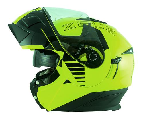 Capacete zeus 3020 fluor yellow/black ab12 Menor preço em Capacete zeus 3020 fluor yellow/black ab12