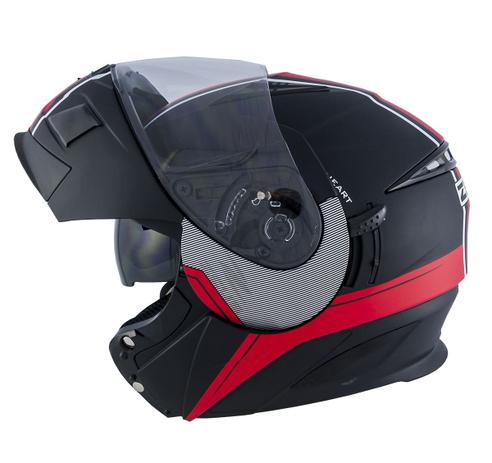 Capacete zeus 3020 matt black/red ab11 Menor preço em Capacete zeus 3020 matt black/red ab11