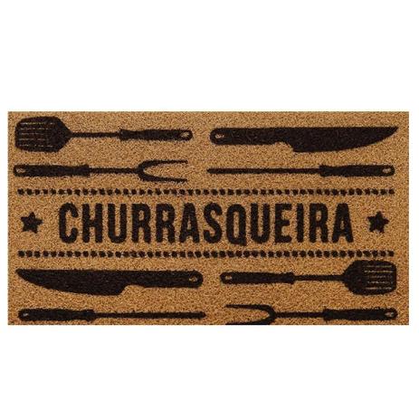 Capacho Vinil Super Print Churrasqueira 40x75 cm - Kapazi Menor preço em Capacho Vinil Super Print Churrasqueira 40x75 cm - Kapazi