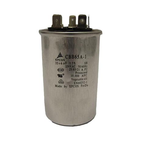 Capacitor duplo 35+6 mfd 250vac - Electrolux Menor preço em Capacitor duplo 35+6 mfd 250vac - Electrolux