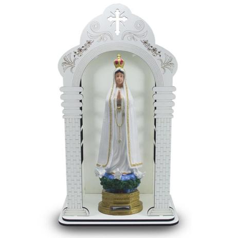 Capela Com Imagem De Nossa Senhora De Fátima (40Cm) - Inquebrável - Procade Menor preço em Capela Com Imagem De Nossa Senhora De Fátima (40Cm) - Inquebrável - Procade