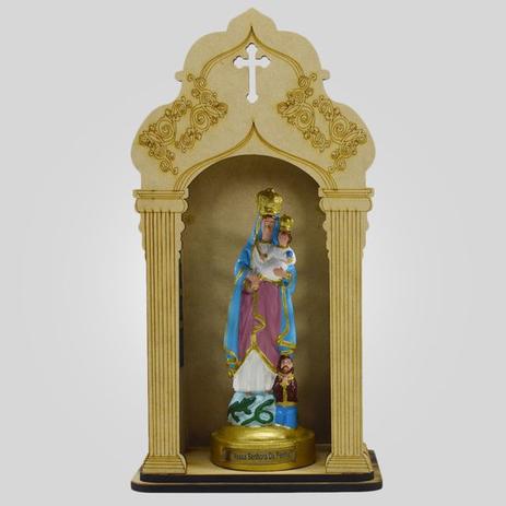 Capela Com Imagem Nossa Senhora Da Penha (20Cm) - Inquebrável - Procade Menor preço em Capela Com Imagem Nossa Senhora Da Penha (20Cm) - Inquebrável - Procade