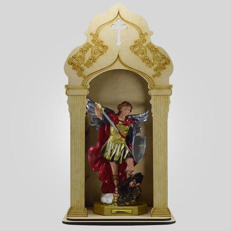 Capela Com Imagem São Miguel Arcanjo (33Cm) - Inquebrável - Procade Menor preço em Capela Com Imagem São Miguel Arcanjo (33Cm) - Inquebrável - Procade