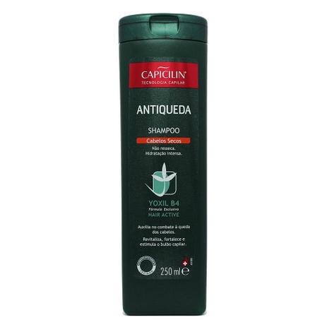 Capicilin antiqueda shampoo cabelos secos 250ml Menor preço em Capicilin antiqueda shampoo cabelos secos 250ml