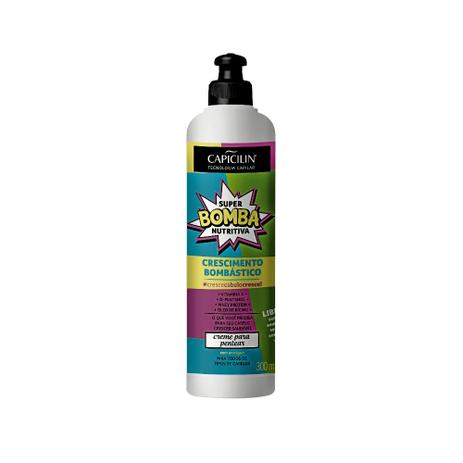 Capicilin super bomba nutritiva creme pentear 300ml Menor preço em Capicilin super bomba nutritiva creme pentear 300ml