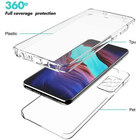 Capa magnética para Galaxy A72: capa de vidro temperado transparente de  corpo inteiro de 360° com forte tecnologia de absorção magnética,  amortecedor de metal para Samsung Galaxy A72 4G/5G 2021 (vermelho) 