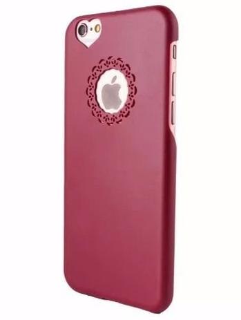 Capinha Capa Case Apple Iphone 6 Acrílico Rosa Coração Menor preço em Capinha Capa Case Apple Iphone 6 Acrílico Rosa Coração