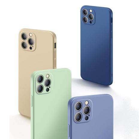 Capinha Case Compatível com iPhone 12 Pro Silicone Interior Aveludado -  Protege a Câmera - Smart Select - Capinha de Celular - Magazine Luiza