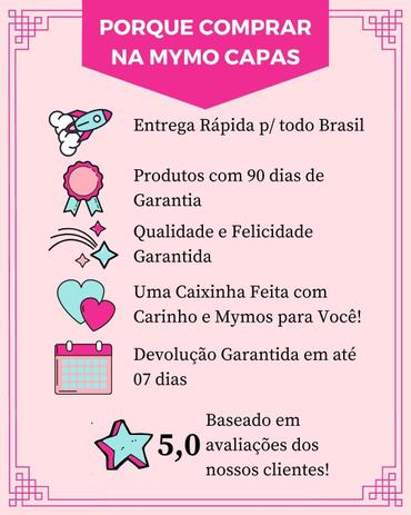 Capinha de Celular Anti-Impacto com Borda Colorida Preta - Mymo Capas -  Capinha de Celular - Magazine Luiza