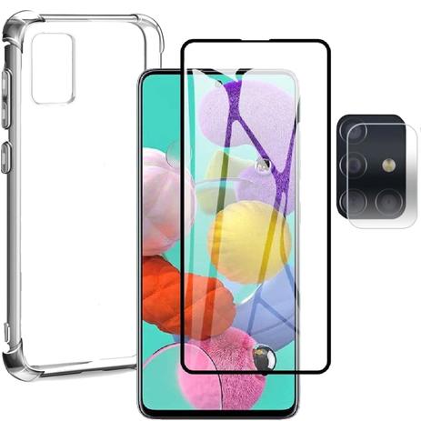 Capinha + Película 3d + Protetor Camera Vidro Galaxy A51 - Hbe Menor preço em Capinha + Película 3d + Protetor Camera Vidro Galaxy A51 - Hbe