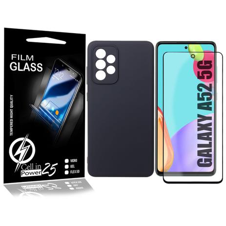 Capinha Proteção Veludo Galaxy A52 5G A526 6.5 + Pel Vidro 3d Full - Cell  In Power25 - Samsung - Kit Capinha e Película para Celular - Magazine Luiza