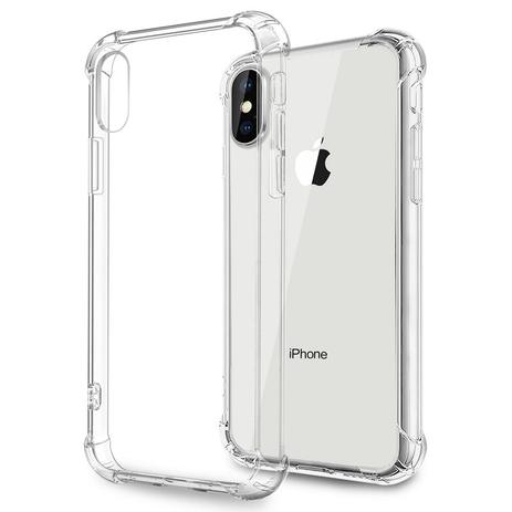 Capinha Silicone para iPhone X TPU Anti Impacto Transparente - Hrebos Menor preço em Capinha Silicone para iPhone X TPU Anti Impacto Transparente - Hrebos