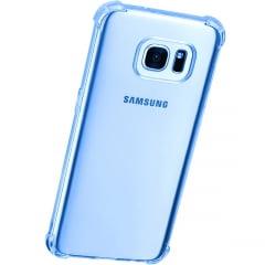 Capinha Silicone TPU Anti Impacto Samsung Galaxy S7 Edge Azul Transparente - Planeta case Menor preço em Capinha Silicone TPU Anti Impacto Samsung Galaxy S7 Edge Azul Transparente - Planeta case