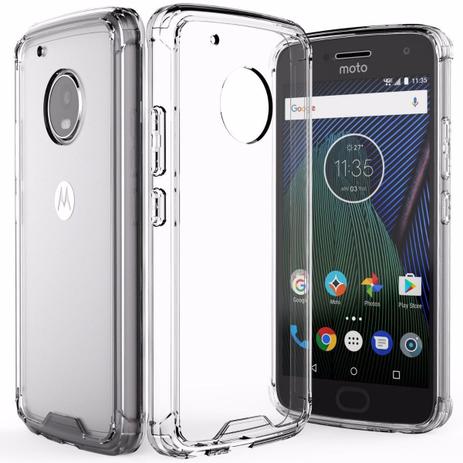 Capinha Silicone Transparente Antichoque Moto G5 Plus XT-1683 - HRebros -  Capinha de Celular - Magazine Luiza