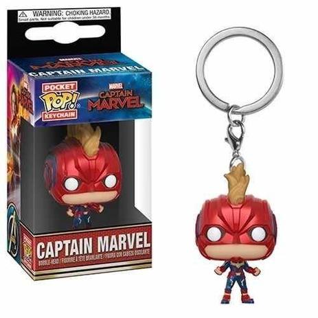 Capitã Marvel Máscara Chaveiro Mini Boneco Pop Funko Captain Menor preço em Capitã Marvel Máscara Chaveiro Mini Boneco Pop Funko Captain