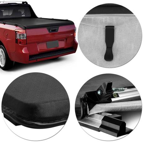 Capota Marítima Chevrolet Montana 2011 2012 2013 2014 2015 2016 2017 2018 Modelo Trek - Flash Cover Menor preço em Capota Marítima Chevrolet Montana 2011 2012 2013 2014 2015 2016 2017 2018 Modelo Trek - Flash Cover
