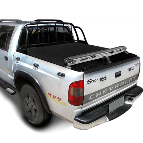Capota Marítima Chevrolet S10 Cabine Dupla 1995 A 2011 Modelo Trek Com Santo Antonio Duplo - Flash cover Menor preço em Capota Marítima Chevrolet S10 Cabine Dupla 1995 A 2011 Modelo Trek Com Santo Antonio Duplo - Flash cover