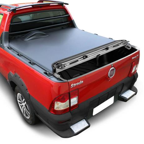 Capota Marítima Fiat Strada 1998 A 2013 Cabine Estendida Trek Para Estepe Para Gancho - Flash cover Menor preço em Capota Marítima Fiat Strada 1998 A 2013 Cabine Estendida Trek Para Estepe Para Gancho - Flash cover
