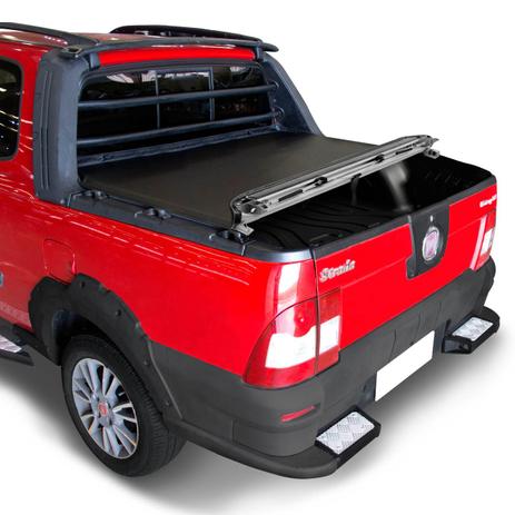 Capota Marítima Fiat Strada Cabine Dupla 2010 A 2013 Modelo Trek Com Gancho Sem Estepe - Flash cover Menor preço em Capota Marítima Fiat Strada Cabine Dupla 2010 A 2013 Modelo Trek Com Gancho Sem Estepe - Flash cover
