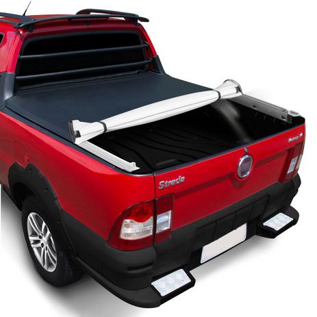 Capota Marítima Fiat Strada Cabine Estendida 1998 A 2013 Trek Roller Sem Estepe Sem Gancho - Flash cover Menor preço em Capota Marítima Fiat Strada Cabine Estendida 1998 A 2013 Trek Roller Sem Estepe Sem Gancho - Flash cover